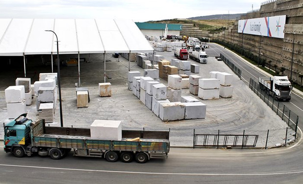 MARBLE için bin 250 TIR'la bin 500 blok taşınacak