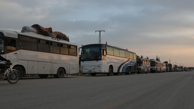 Dumalıları taşıyan tahliye konvoyuna silahlı saldırı