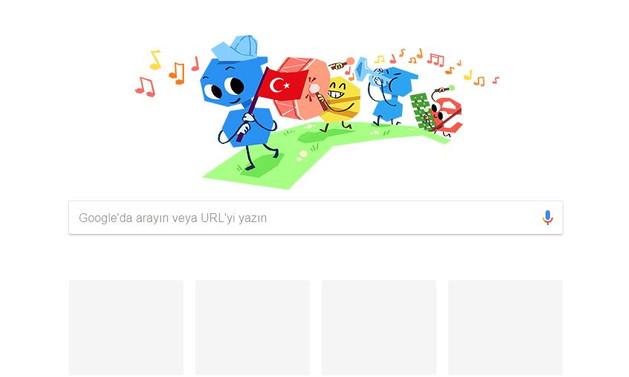 Google'dan 23 Nisan'a özel doodle