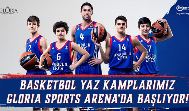 Anadolu Efes Spor Kulübü Basketbol Yaz Kampları'na yoğun ilgi