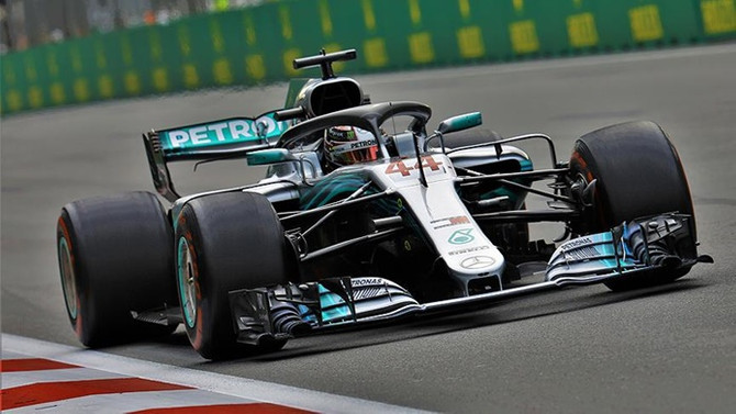 Azerbaycan'da zafer Hamilton'ın
