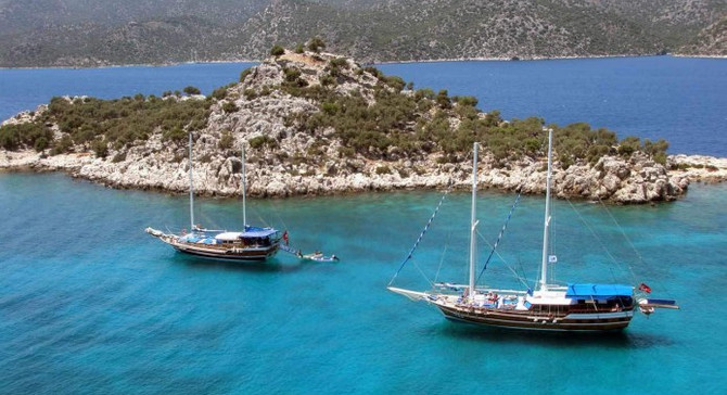 Kleopatra plajı her yıl 2 milyonu aşkın turist çekiyor