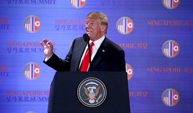 Trump, görüşme sonrası basın açıklaması yaptı