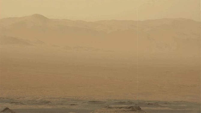 Mars'ta toz fırtınası tüm gezegeni kapladı