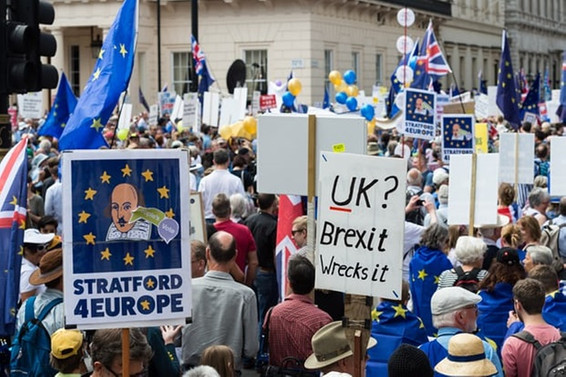 Londra'da Brexit karşıtı gösteri