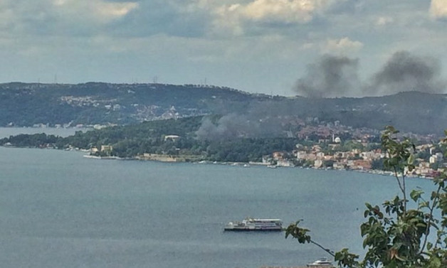 Beykoz'daki tarihi fabrikada yangın