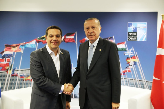 Cumhurbaşkanı Erdoğan, Çipras ile görüştü