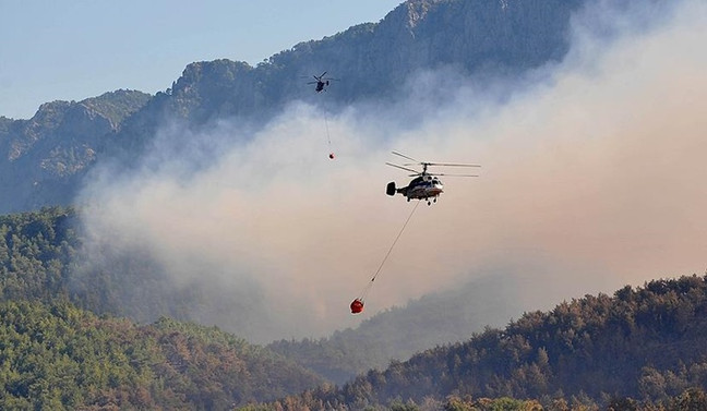 Antalya'da orman yangını