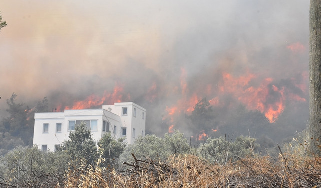 Bodrum'daki yangın kontrol altında