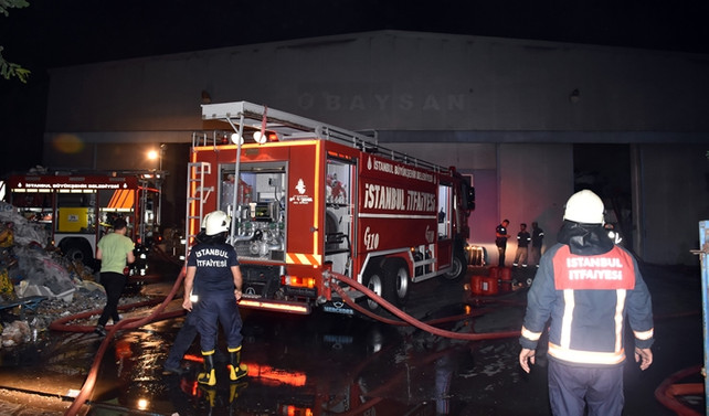 Tuzla'da fabrika yangını