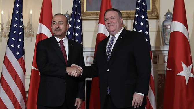 Çavuşoğlu ABD'li mevkidaşı Pompeo ile görüştü