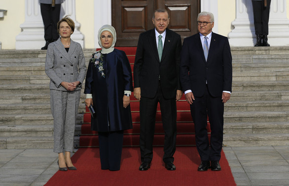 Cumhurbaşkanı Erdoğan, Steinmeier'le bir araya geldi