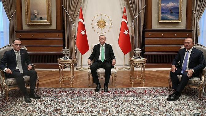 Erdoğan Almanya Dışişleri Bakanı Maas ile görüştü