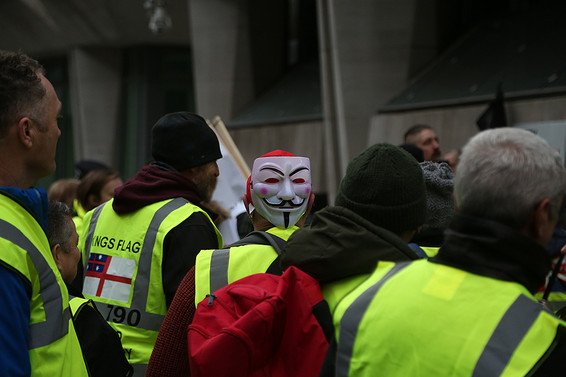 'Sarı yelek' Londra'da