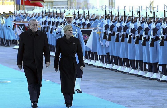 Cumhurbaşkanı Erdoğan, Kitaroviç'i resmi törenle karşıladı