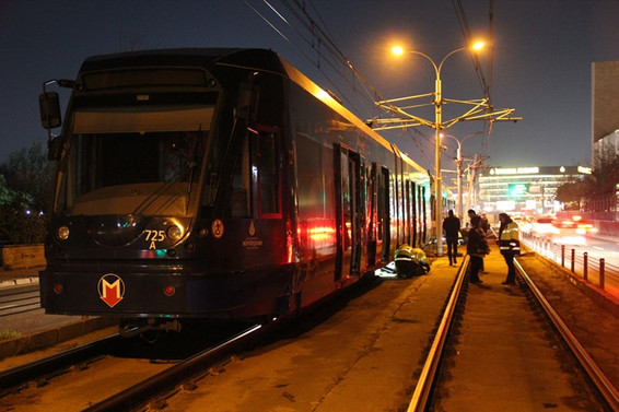 İstanbul'da tramvayda arıza