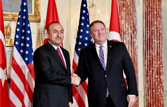 Çavuşoğlu ABD'li mevkidaşı Pompeo ile görüştü