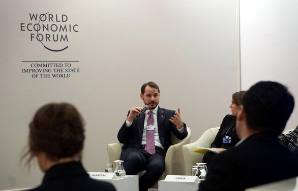 Bakan Albayrak, Davos'ta CEO'larla görüştü