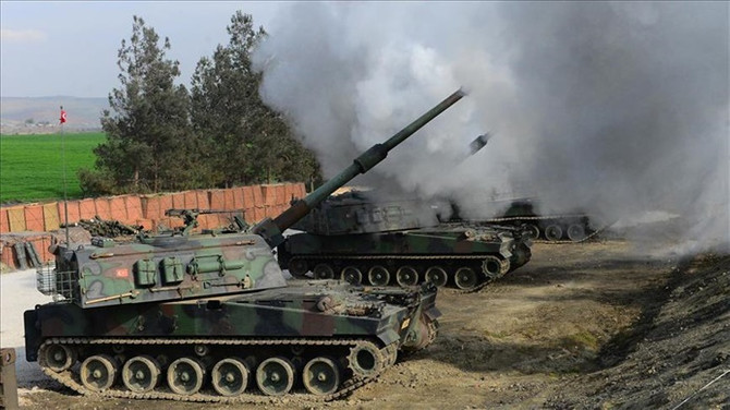 TSK, Tel Rıfat'taki YPG mevzilerini vurdu