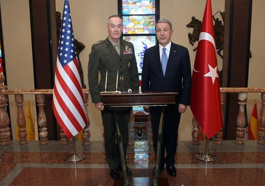 Akar, ABD Genelkurmay Başkanı Dunford ile görüştü