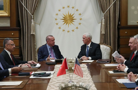 Cumhurbaşkanı Erdoğan, ABD Başkan Yardımcısı Pence ile görüştü