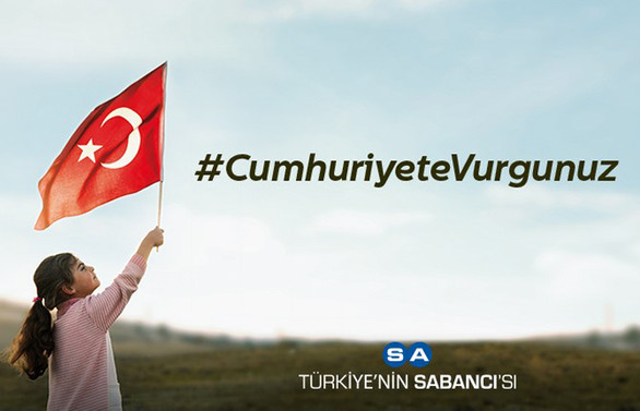 Sabancı Holding 95. yılında “Cumhuriyete Vurgunuz” diyor