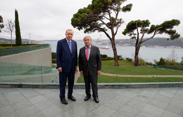 Cumhurbaşkanı Erdoğan, BM Genel Sekreteri Guterres ile görüştü