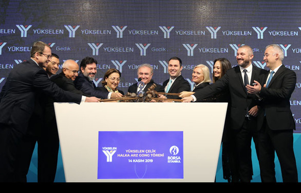 Borsa'da gong Yükselen Çelik için çaldı