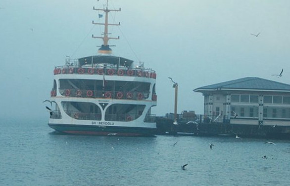 İstanbul'da hava koşulları nedeniyle bazı vapur seferleri iptal edildi