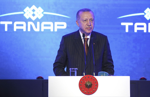 TANAP gazı Avrupa'ya bağlandı