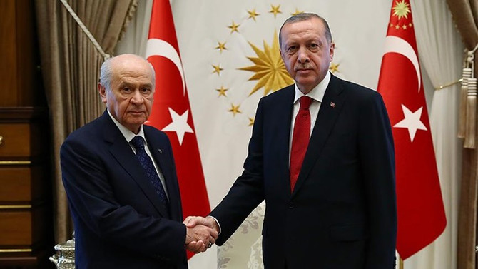 Cumhurbaşkanı Erdoğan ile Bahçeli görüştü