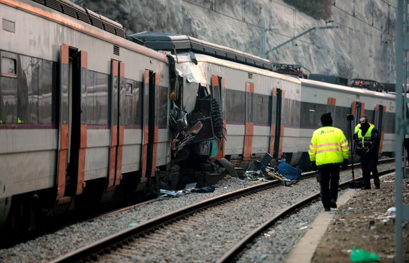 İspanya'da tren kazası