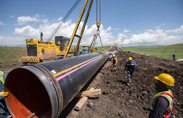 TANAP'tan gelen gaz 4 milyar metreküpe ulaşacak