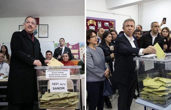 Ankara adayları sandık başında