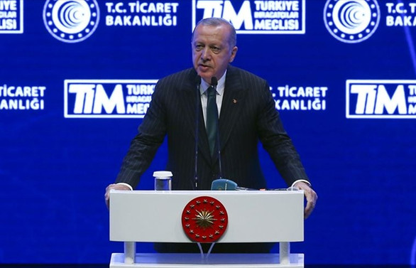 Erdoğan: İhracatımız yüzde 5,4 artarak 15 milyar dolara ulaştı