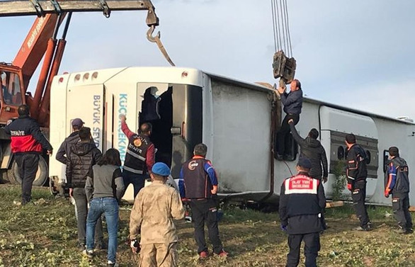 Tokat'ta otobüs devrildi: 7 ölü, 30 yaralı