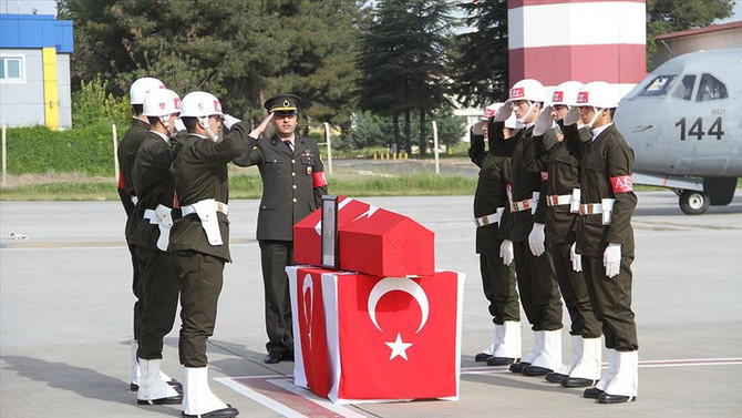 Şehitler için son görev