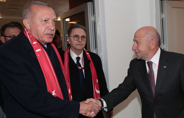 Cumhurbaşkanı Erdoğan, TFF Başkanı Özdemir ile görüştü