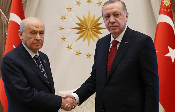 Cumhurbaşkanı Erdoğan, Bahçeli'yi kabul etti