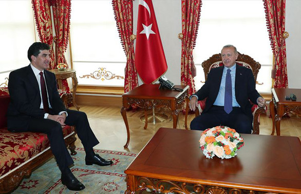 Cumhurbaşkanı Erdoğan, Barzani ile görüştü