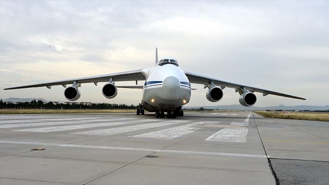 S-400 sevkiyatı kapsamında 12. uçak Mürted'e indi