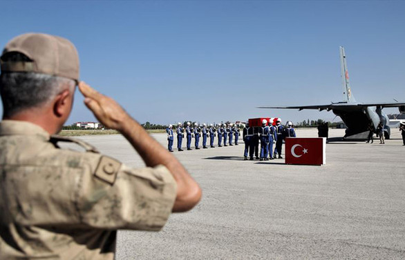 Van'da şehit asker için tören düzenlendi