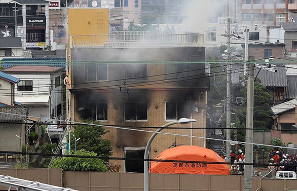 Japonya'da animasyon stüdyosunda yangın: 33 ölü