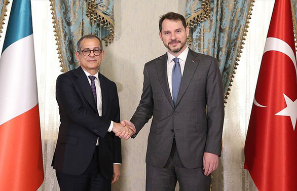 Bakan Albayrak, İtalya Ekonomi Bakanı Tria ile görüştü