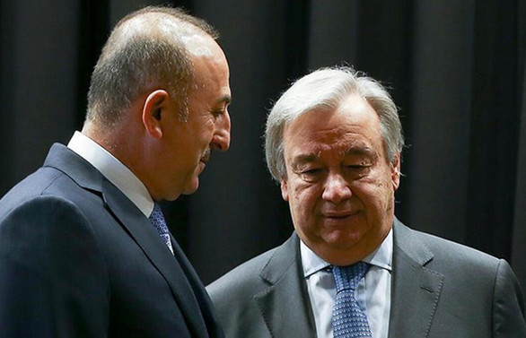 Çavuşoğlu ile BM Genel Sekreteri Guterres görüştü