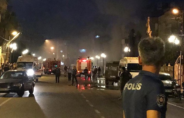 Reyhanlı'da derneğe ait depoda yangın