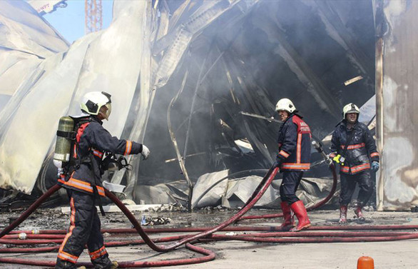 Ankara'da depoda yangın çıktı