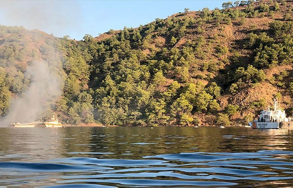 Muğla'da yat yangını: 1 ölü, 4 yaralı