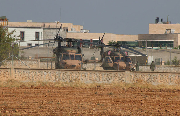 Fırat'ın doğusunda beşinci ortak helikopter uçuşu