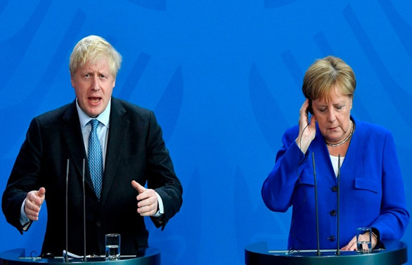 Boris Johnson, Angela Merkel ile görüştü